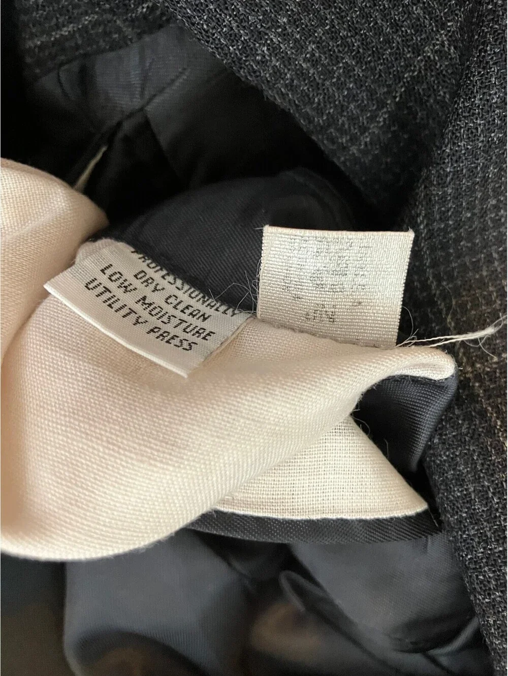 Geoffrey Beene Signature Mens 42R Navy Windowpane Blazer Wool Sport Coat Plaid